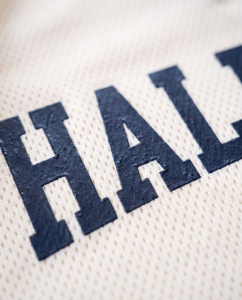 Close-up of the Halfline print